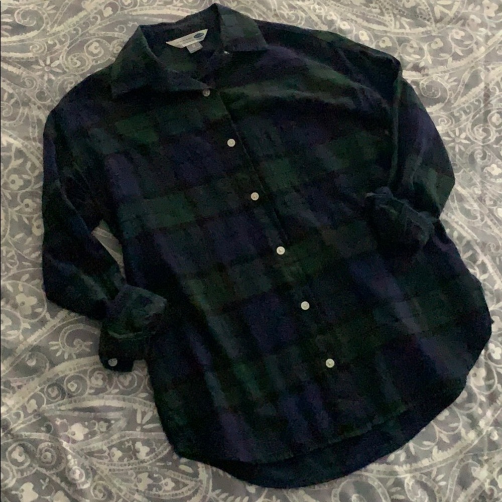 XS Old Navy Flannel Boyfriend Shirt